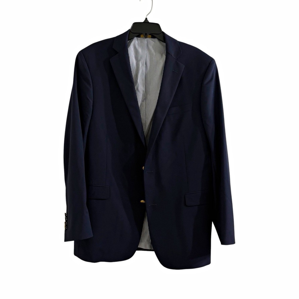 Brooks Brothers Explorer Regent Fit Navy 2-Button Suit 42L Gold Buttons